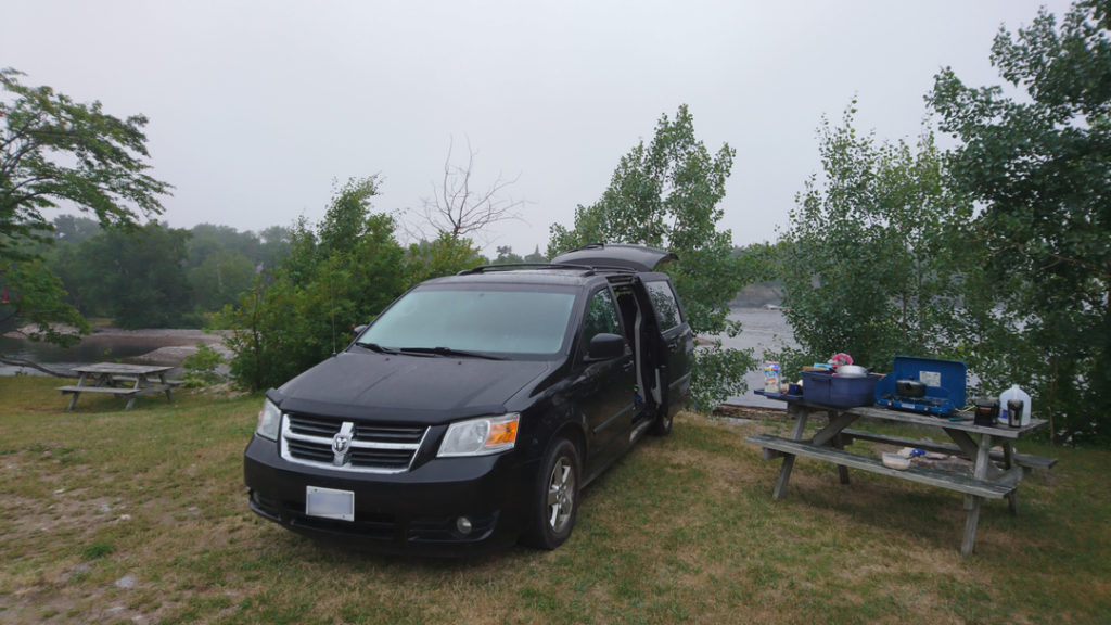 Sunny car rental cars RentaCamperCanada Minivan into basic