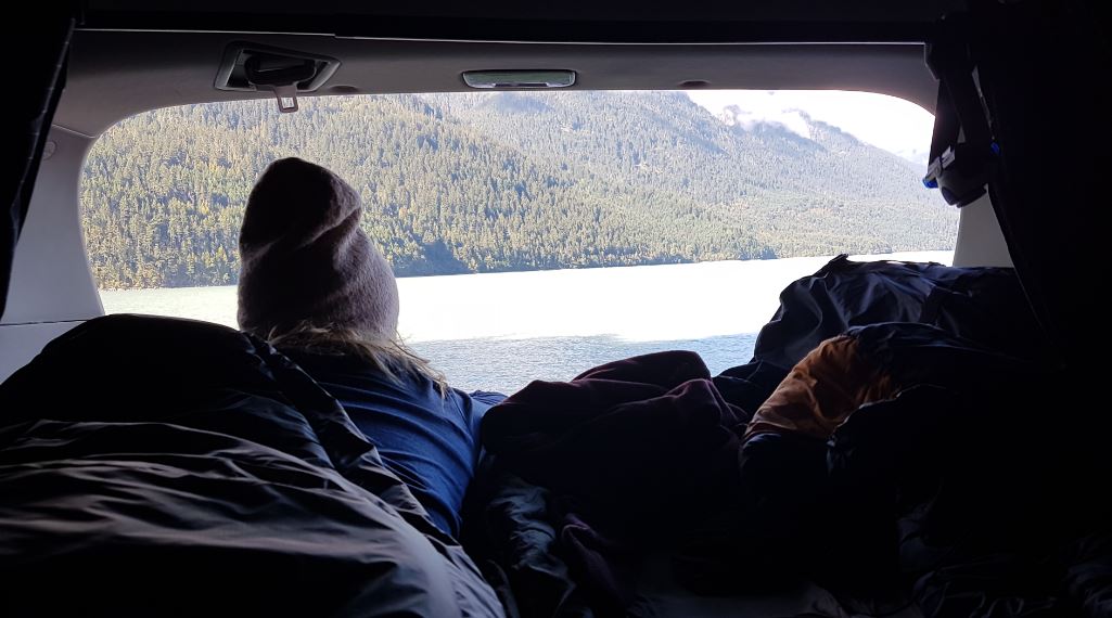 A few different minivans equipped as a campervan RentacamperCanada Car Camping Conversion Kits